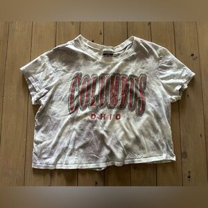 OSU Ohio State Women’s Cropped Shirt Where I’m From Large